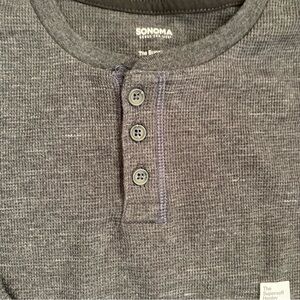Sonoma Charcoal Henley Top